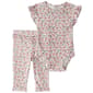 Baby Girl (3-24M) Carter''s(R) Floral Bodysuit Floral Pants Set - image 1
