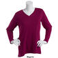 Womens Starting Point Super Soft V-Neck Long Sleeve Tee - image 2