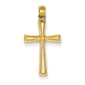 Gold Classics(tm) Yellow Gold Diamond Cut X Cross - image 1