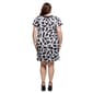 Plus Size 24/7 Comfort Apparel Black & White Mini Dress - image 3