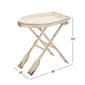 9th & Pike&#174; White Chinese Fir Coastal Accent Table - image 4