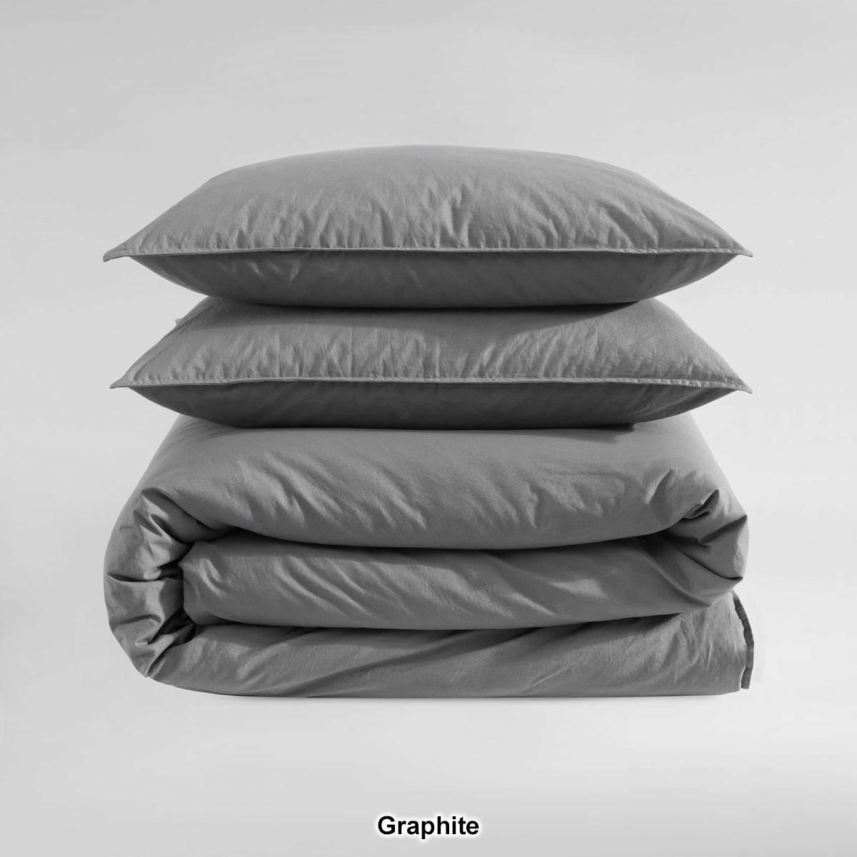 Calvin Klein Washed Percale Cotton 3pc. Comforter Set