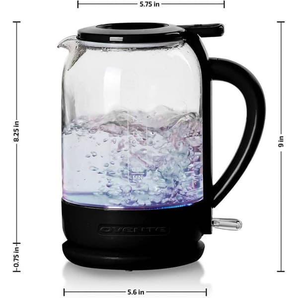 Ovente Electric Hot Water Glass Kettle