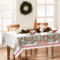 Threadmade Storybook Christmas Village Holiday Tablecloth - image 2