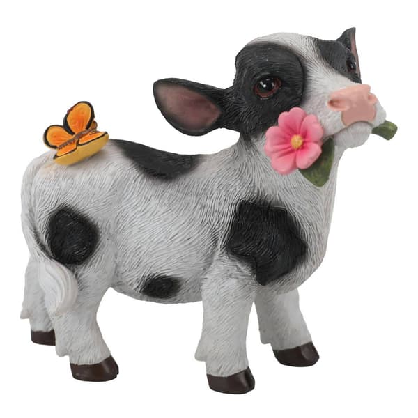 Holstein Cow with Flower - image 