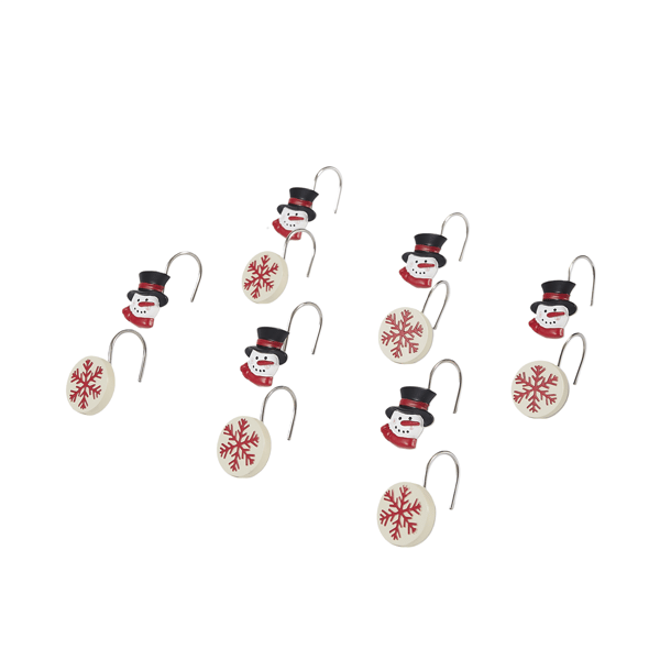 Avanti Patchwork Plaid Shower Hooks - image 