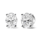 Haus of Brilliance White Gold Oval Lab Grown Diamond Stud Earrin - image 2