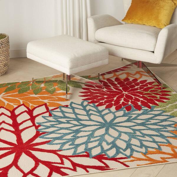 Nourison Aloha Tropical Indoor/Outdoor Square Rug