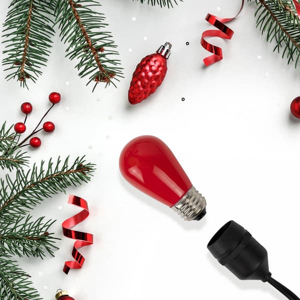 Northlight 25pk. Opaque Red LED S14 Christmas Replacement Bulbs