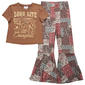 Girls (7-12) Tween Diva Long Live Cowgirls Tee & Flare Pants Set - image 1