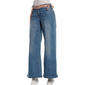 Juniors No Comment Low Rise Wide Leg Jeans w/ Scarf Belt - image 2