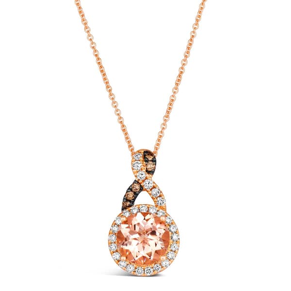 Le Vian(R) Peach Morganite  Chocolate & Nude Diamonds(tm) Pendant - image 