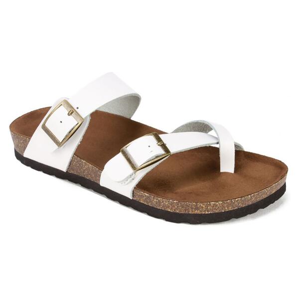 Womens White Mountain Gracie Slide Footbed Sandals - image 