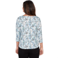 Womens Emaline Key Items 3/4 Sleeve Twist Front Abstract Blouse - image 2