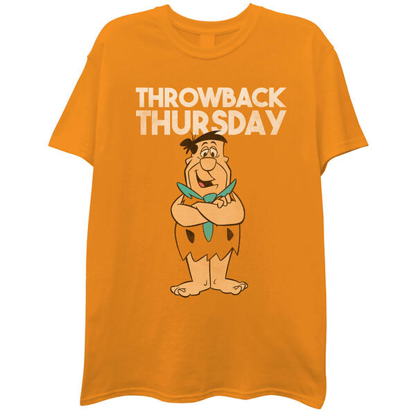 Young Mens The Flintstones Short Sleeve Graphic T-Shirt - image 