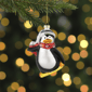 Northlight Snowboarding Penguin Glass Christmas Ornament - image 2