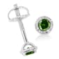 Radiant Rainbow&#8482; 1/3ctw. Green Diamond Stud Earrings - image 4