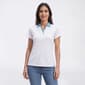 Womens Court Haley Short Sleeve Web Abstract Polo - image 1