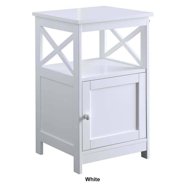 Convenience Concepts Oxford End Table w/ Storage Cabinet