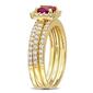 Gemstone Classics&#8482; 10kt. Gold Plated Lab Created Ruby Ring - image 2