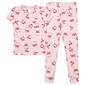 Girls (5-6x) Laura Ashley® Floral Pumpkins Joggers Pajama Set - image 2