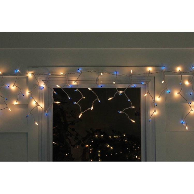 Northlight Seasonal 50ct. Blue/Clear Mini Icicle Christmas Lights