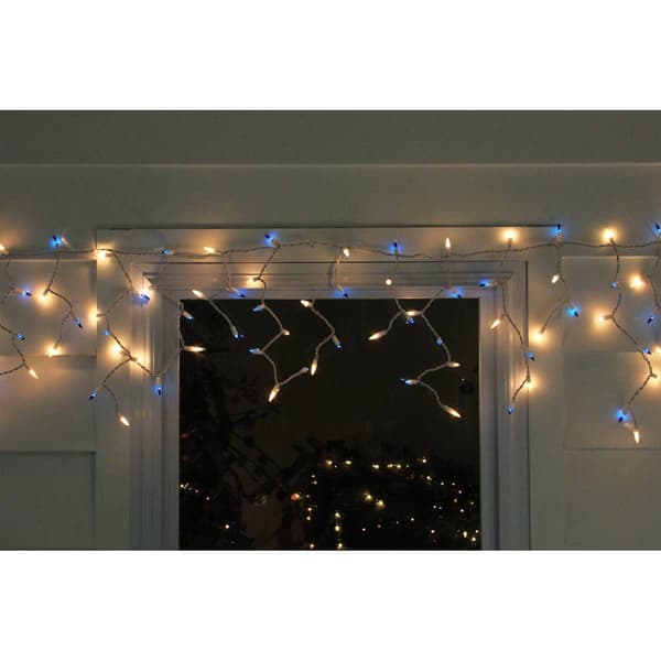 Northlight Seasonal 50ct. Blue/Clear Mini Icicle Christmas Lights