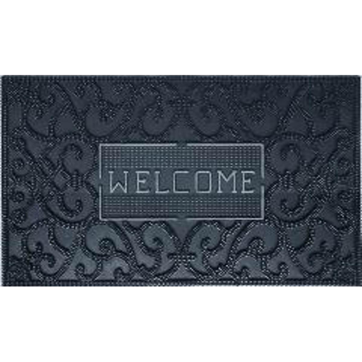 Welcome Tahoe Scroll Rubber Doormat