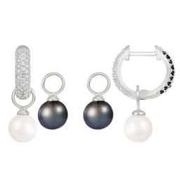 Splendid Pearls Interchangeable Pearl Huggies Earrings