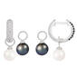 Splendid Pearls Interchangeable Pearl Huggies Earrings - image 1