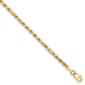 Gold Classics&#8482; 2.5mm. 14k Diamond Cut Milano Rope Necklace - image 2