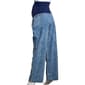 Womens Zoe + Phoebe Over The Belly Loose Fit Maternity Jeans - image 2