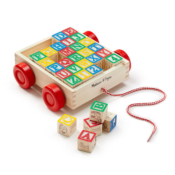 Melissa &amp; Doug(R) Classic ABC Block Cart - image 