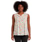 Petite Napa Valley Sleeveless Star Pleat Jacquard Blouse - image 1