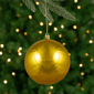 Northlight 4in. Shiny Vegas Gold Christmas Ball Ornament - image 1