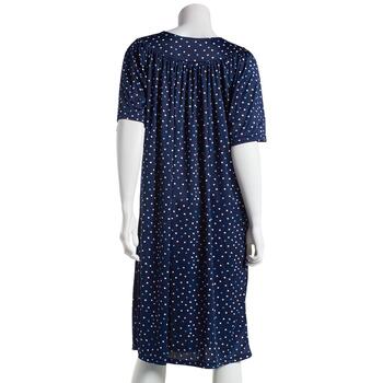 Plus Size Casual Time Elbow Sleeve Dots Nightgown - Boscov's