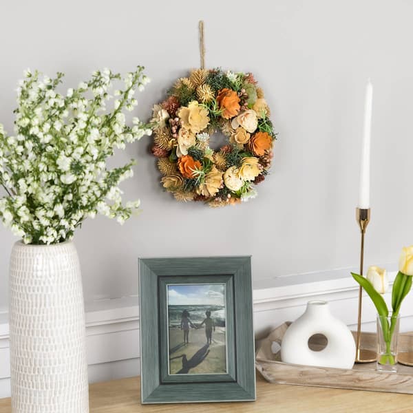 Northlight Seasonal Mixed Floral Artificial Spring Wreath w/ Cord