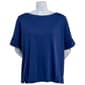Womens Hasting & Smith Elbow Sleeve Solid Boat Neck Tee - image 1