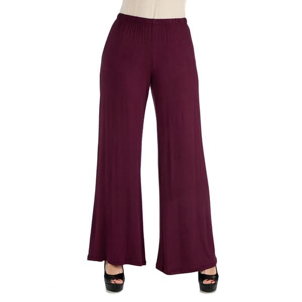 Womens 24/7 Comfort Apparel Comfortable Palazzo Pants - image 