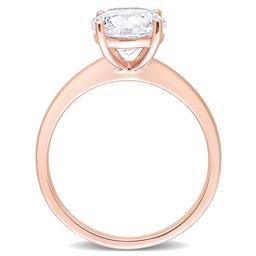 Gemstone Classics™ 10kt. Rose Gold Lab Created Sapphire Ring