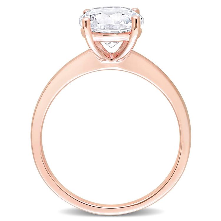 Gemstone Classics™ 10kt. Rose Gold Lab Created Sapphire Ring