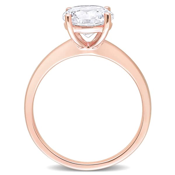 Gemstone Classics™ 10kt. Rose Gold Lab Created Sapphire Ring