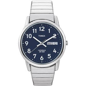 Mens Timex® Easy Reader Silver Watch - T20031