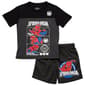 Boys &#40;4-7&#41; Spider-Man 2pc. Color Block Top & Shorts Set - Black - image 1