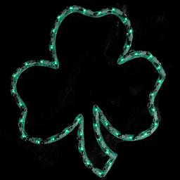 Northlight Seasonal Lighted Irish Shamrock Window Silhouette