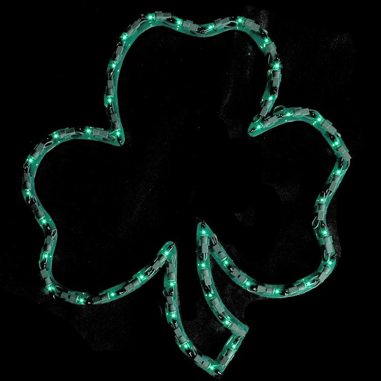 Northlight Seasonal Lighted Irish Shamrock Window Silhouette