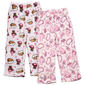 Girls (4-6x) Betsey Johnson 2pk. Capy/Coquette Plush Pajama Pants - image 1