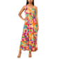 Womens MSK Sleeveless Smock Back Floral Challis Midi Dress - image 1