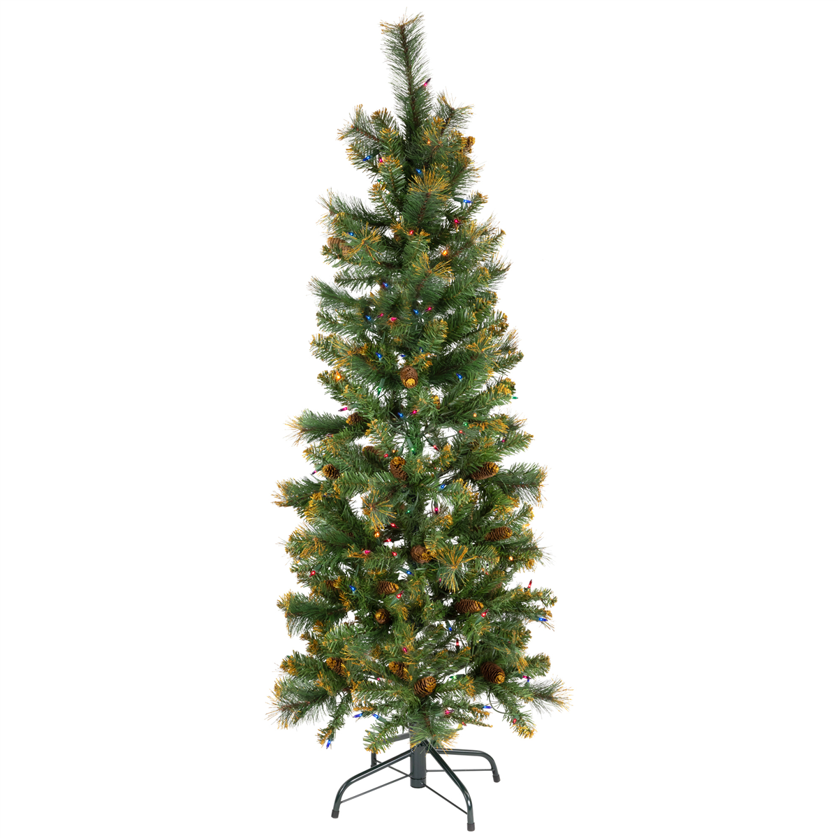 Northlight 4.5ft. Pre-Lit Yorkville Pine Pencil Christmas Tree