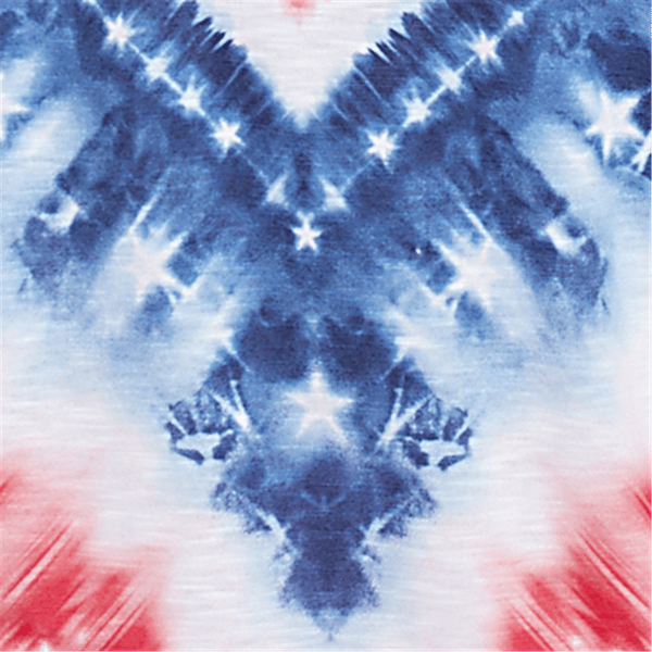 Womens Alfred Dunner Land of the Free Tie Dye American Tee